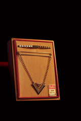 1930's Deadstock Collar & Tie Bar Set By Hadley In Original Gift Box #2