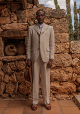 Janeiro Pure Linen Waistcoat - Almond