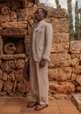 Janeiro Pure Linen Waistcoat - Almond