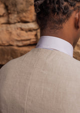Janeiro Pure Linen Waistcoat - Almond