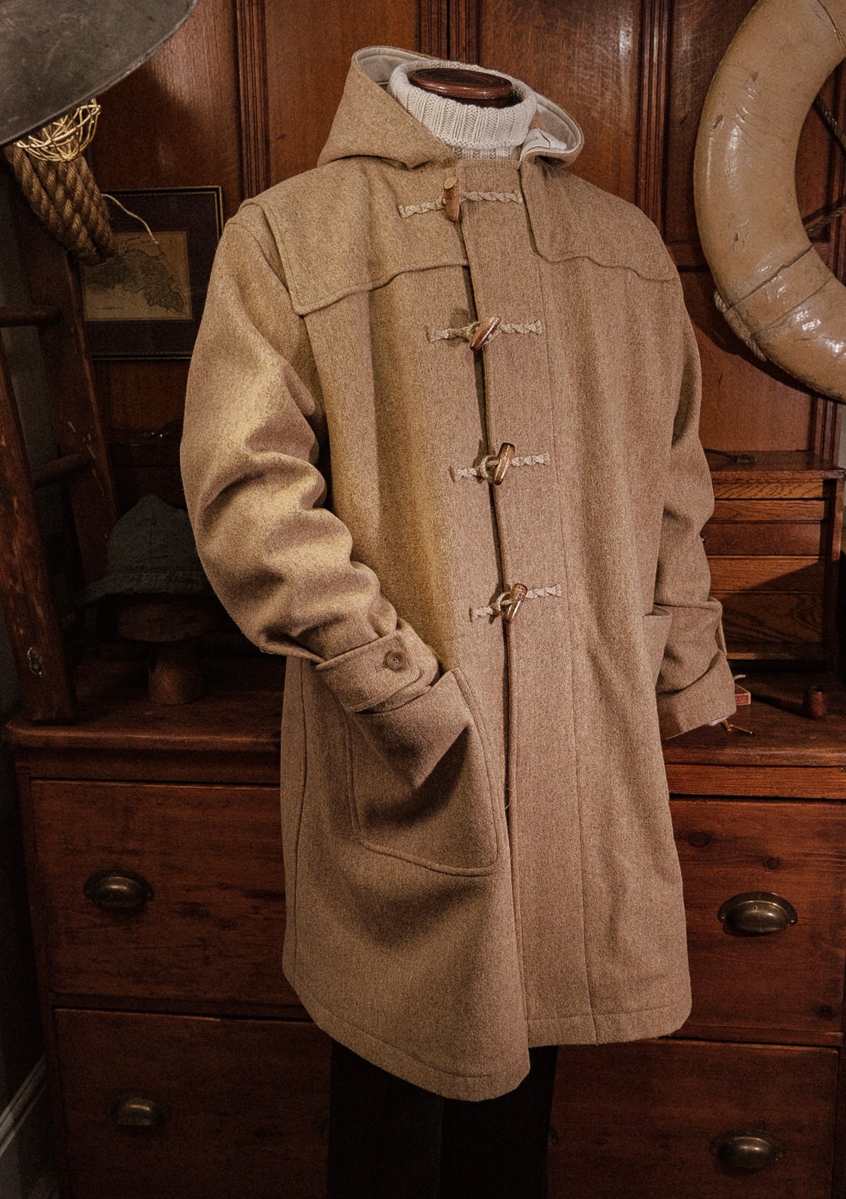 Arctic Pure Wool Duffle - Authentic Oversized Pattern – Thomas