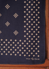 'Indigo Wayfarer' 100% Selvedge Cotton Bandana / Neckerchief - #5