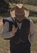 Barstow Wide Brim Fedora - Sand