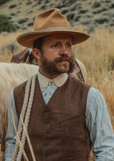 Barstow Wide Brim Fedora - Sand