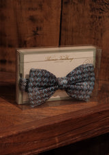 Silk Pre-Tie Bow Tie - Grey Geometric