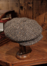 Archive Sale Baker Boy - (Wide Width) Black & Multi Fleck Herringbone