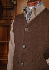 Ellison Waistcoat - Hickory Brown