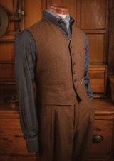 Hawthorne Cropped Waistcoat - Bison Brown
