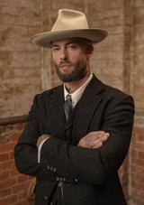 Coleman Harris Tweed Jacket - Black w/ White Fleck