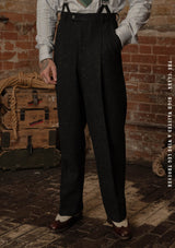 The Coleman 3 Piece Suit - Black w/ White Fleck