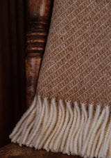 Super-soft Wool Throw - Brown