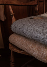 Super-soft Wool Throw - Grey