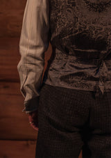 Coleman Harris Tweed Waistcoat - Navy & Black Micro Check