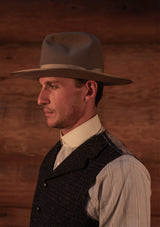 Coleman Harris Tweed Waistcoat - Navy & Black Micro Check