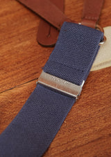 Button Braces w/ Brass Fittings - Blue