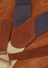 Button Braces w/ Brass Fittings - Blue