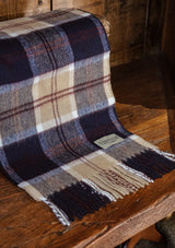 Merino Wool Scarf - Bannockbane Navy