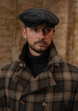 Pure Wool Pea Coat - Tideworn Check