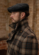 Pure Wool Pea Coat - Tideworn Check