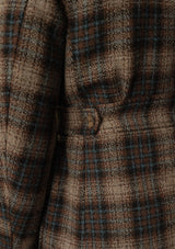 Pure Wool Pea Coat - Tideworn Check