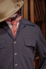 Connell Super-soft Cotton Board Shirt - Storm Blue