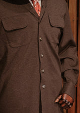 Connell Super-soft Cotton Board Shirt - Peat Brown