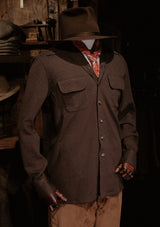 Connell Super-soft Cotton Board Shirt - Peat Brown