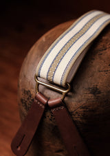 Button Braces w/ Gold Brass Fittings - Sailcloth Blue