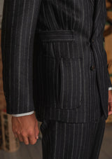Broadway Jacket - Atlantic Chalk Stripe