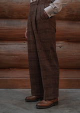 Brockman Harris Tweed Clark Trouser - Autumn Leaf Check