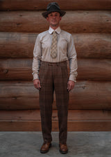 Brockman Harris Tweed Classic Trouser - Autumn Leaf Check