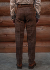 Brockman Harris Tweed Classic Trouser - Autumn Leaf Check
