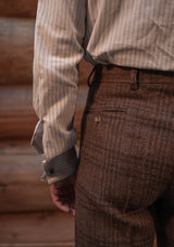 Brockman Harris Tweed Classic Trouser - Autumn Leaf Check