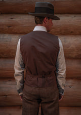 Brockman Harris Tweed Waistcoat - Autumn Leaf Check