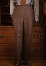 Hawthorne Fishtail Trousers - Bison Brown
