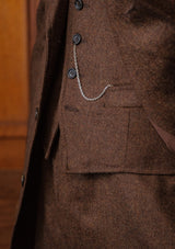 Hawthorne Cropped Waistcoat - Bison Brown