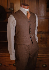 Hawthorne Cropped Waistcoat - Bison Brown