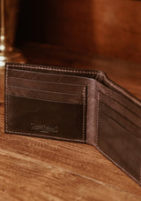 Saddle Leather Wallet - Dark Brown