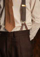 Coleman Classic Trouser - Tobacco Herringbone