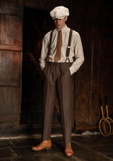 Coleman Classic Trouser - Tobacco Herringbone