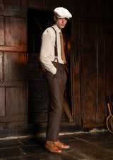 Coleman Classic Trouser - Tobacco Herringbone