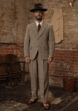 Brockman Harris Tweed Jacket - Light Grey & Cinnamon Check