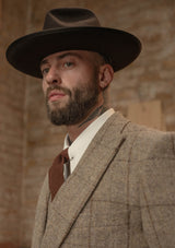 Brockman Harris Tweed Jacket - Light Grey & Cinnamon Check