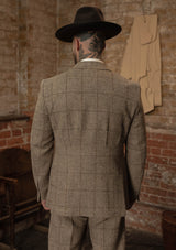Brockman Harris Tweed Jacket - Light Grey & Cinnamon Check