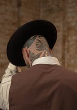 Brockman Harris Tweed Waistcoat - Light Grey & Cinnamon Check