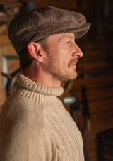 Clapperton Half Cable Knit Lambswool Sweater - Salted Canvas