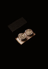 Original 1920's Floral Scroll Snap Cufflinks
