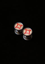 Original 1920's Red Diamond Snap Cufflinks
