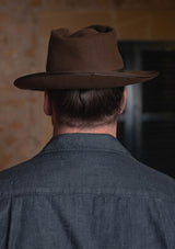 Lightweight Charcoal Denim Western Shirt w/ Mother of Pearl Buttons