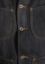 Rawlins Selvedge Denim Waistcoat - Indigo Blue